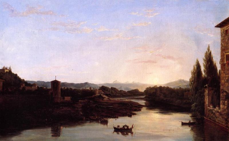 Thomas Cole View of the Arno Germany oil painting art